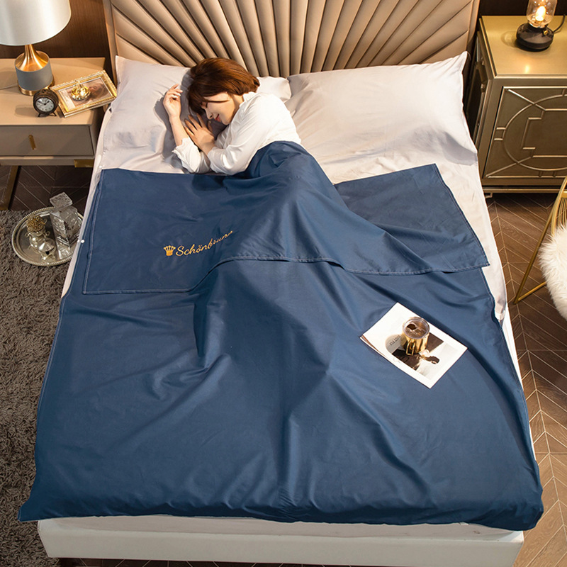 Cotton hotel de algodón puro artefacto sucio saco de dormir vacío 100 algodón para viajes de negocios sábanas funda edredón verano portátil image 6