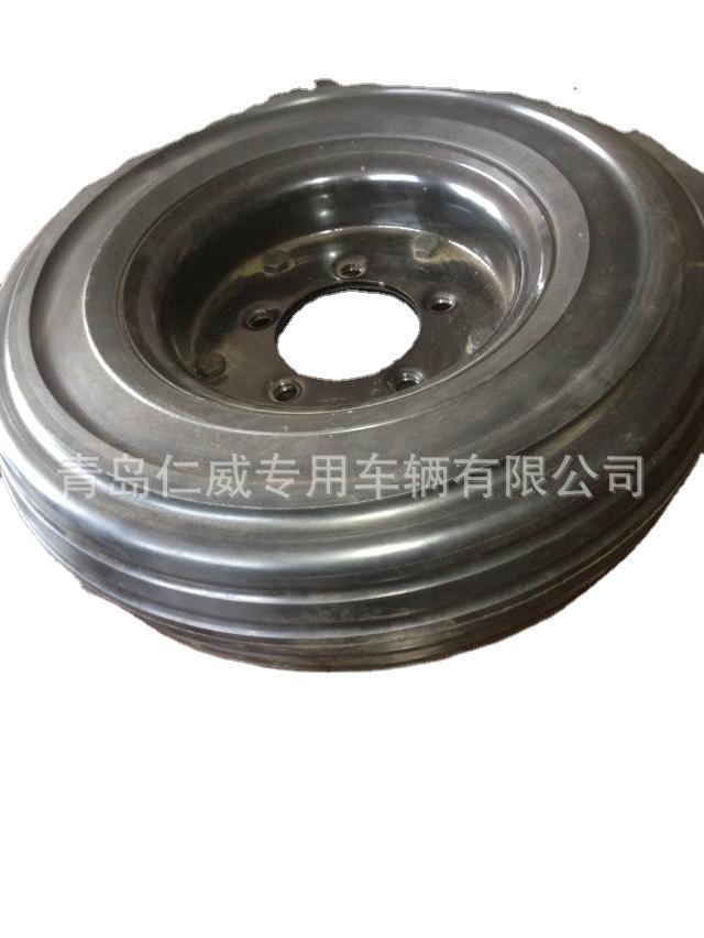 400X100 高弹力橡胶轮 16寸拖车轮 飞机拖车轮 4.00-8 实心轮
