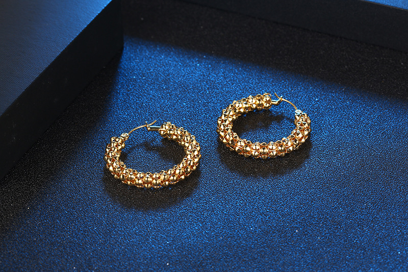 Vintage Style U Shape Titanium Steel Plating Earrings 1 Piece