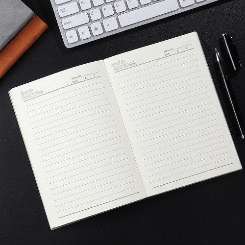 Wholesale A5 retro sheepskin notebook set customized business soft copy student study notebook with notes customized