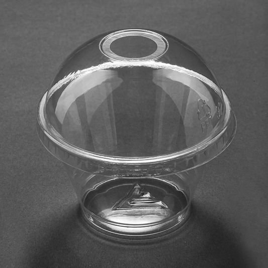 供应7oz冰激凌杯圣代杯一次性透明塑料碗冷饮杯冰沙碗酸奶杯碗