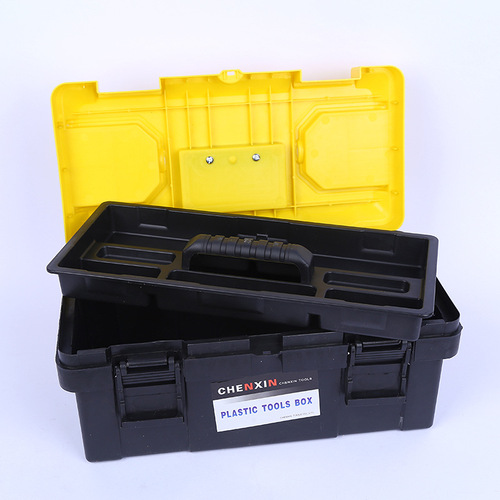 Portable Large Plastic Hardware Tool Box Car Vehicle Repair Plastic Tool Box Electric Art Box Wholesale