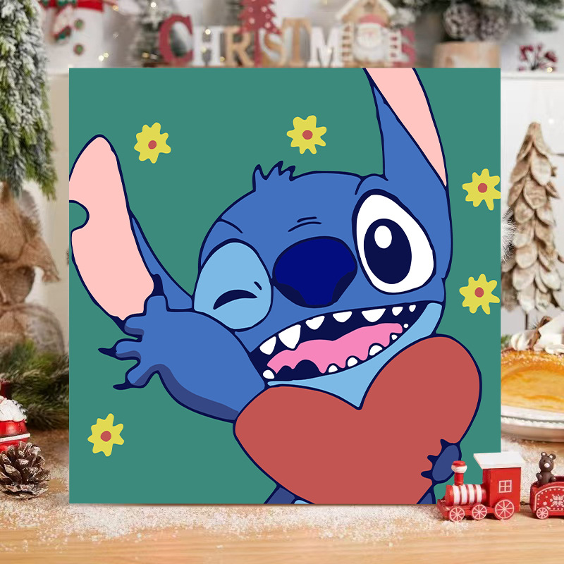 Disney DIY serie de animación de pintura al óleo digital Pokémon niños simple relleno de pintura al óleo fábrica al por mayor