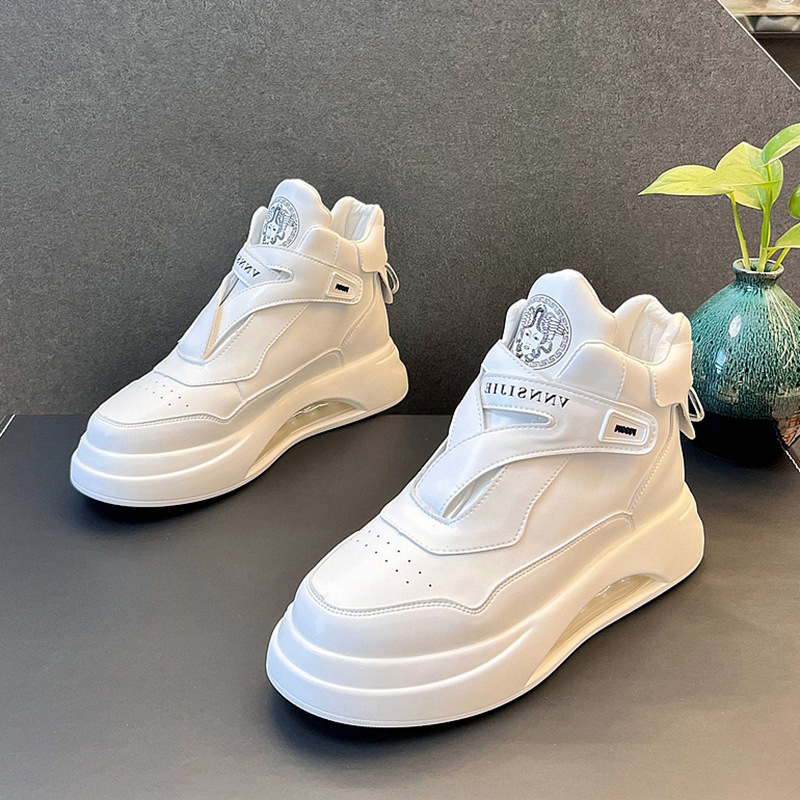 2023 Summer New Air Cushion Shoes Men's Autumn Trendy All-match High-top Casual Shoes Inner Heightening Comfortable Sneakers for Men 2023 Summer New Air Cushion Shoes Men's Autumn Trendy All-match High-top Casual Shoes Inner Heightening Comfortable Sneakers for Men