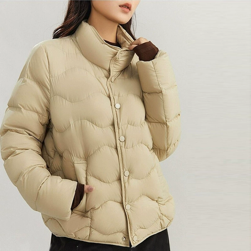 Женский пуховик Pinghu, высококачественная женская мода, новый короткий пуховик в корейском стиле, оптом.