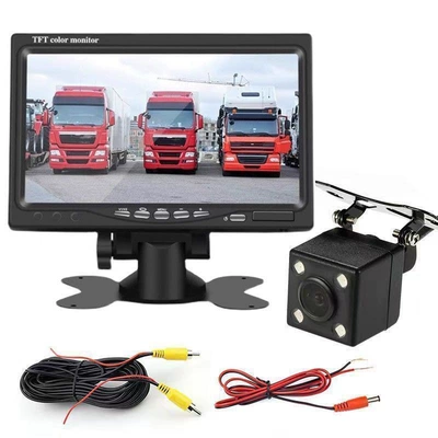 Monitoring, Truck Reversing Image, Front | Car display - 12v-7inch-4-lights-6m-wiring