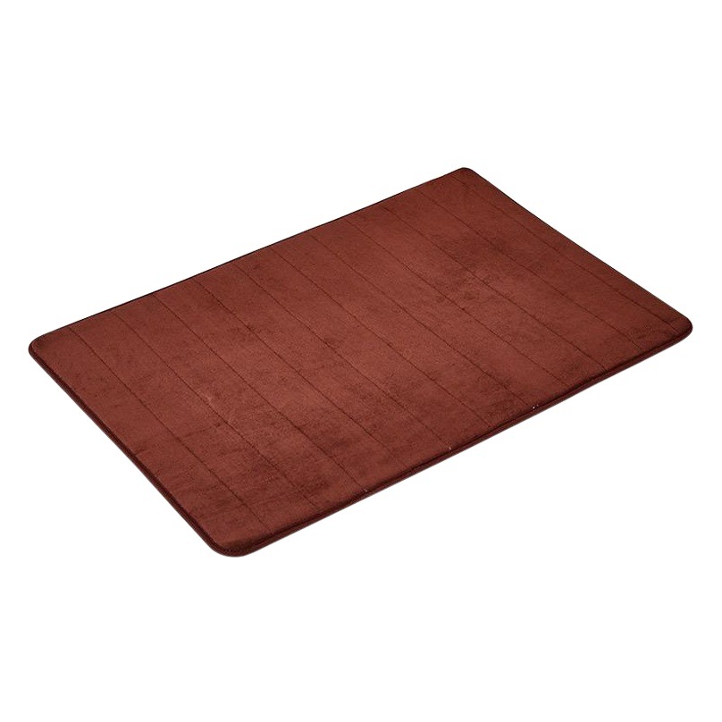 Alfombrilla absorbente de baño engrosada Alfombrilla antideslizante para entrada de inodoro Alfombrilla para pies de secado rápido absorbente de terciopelo de coral para el hogar