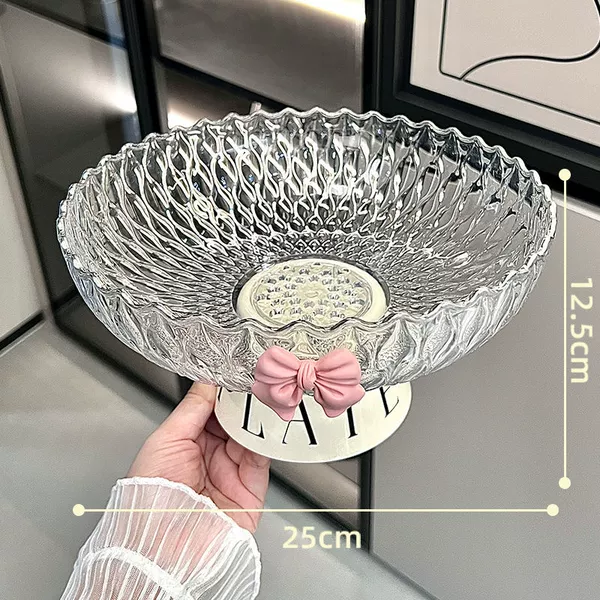 Wave Drawing Fruit Plate [Transparent Confession]+Bow