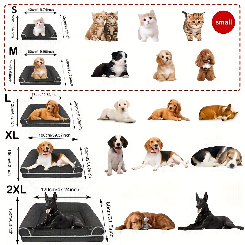 厚く暖かい犬マット深い眠り犬小屋正方形犬ソファ|undefined