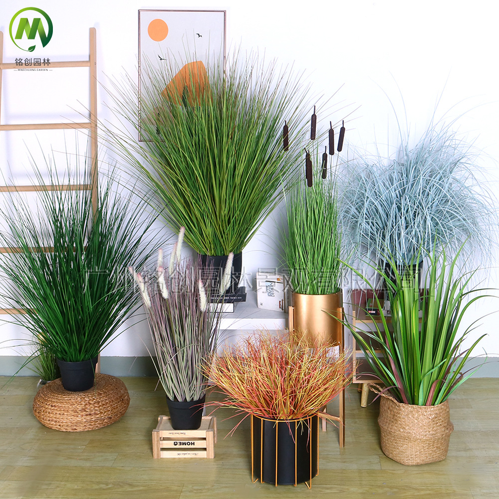 Imprescindible para que las celebridades de Internet se metan en la simulación de cañas, plantas en macetas, plantas de cebolla, decoración de muebles, plantas de simulación de cañas