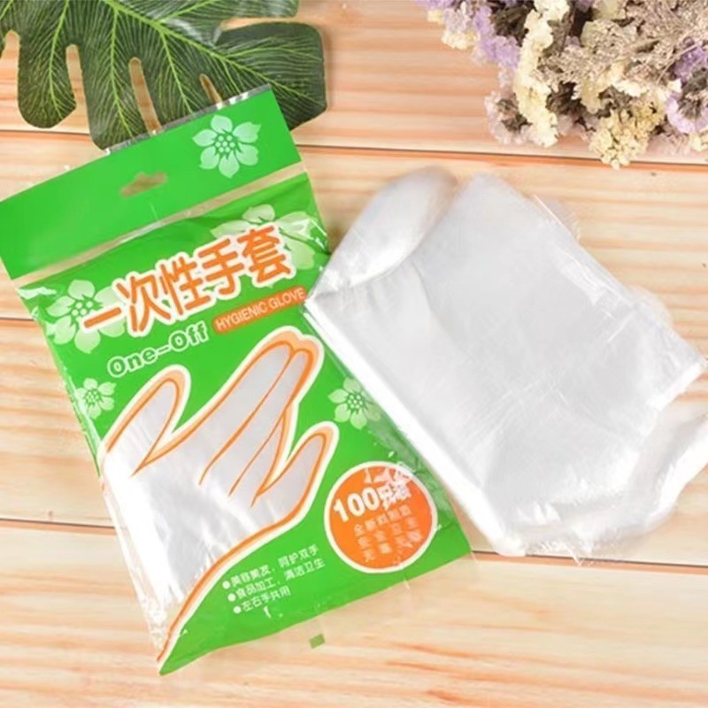 使い捨て手袋食品級出前厚手peキッチンザリガニ美容フィルム子供透明飲食家庭用|undefined
