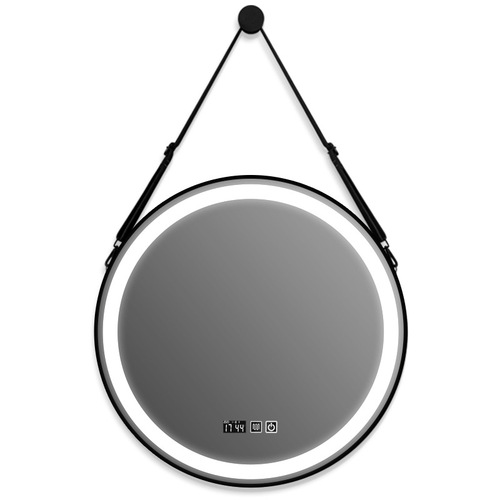 Hanging Mirror Smart Bathroom Mirror Bathroom Toilet Shower Room Touch Screen with Light Anti-Fog LED