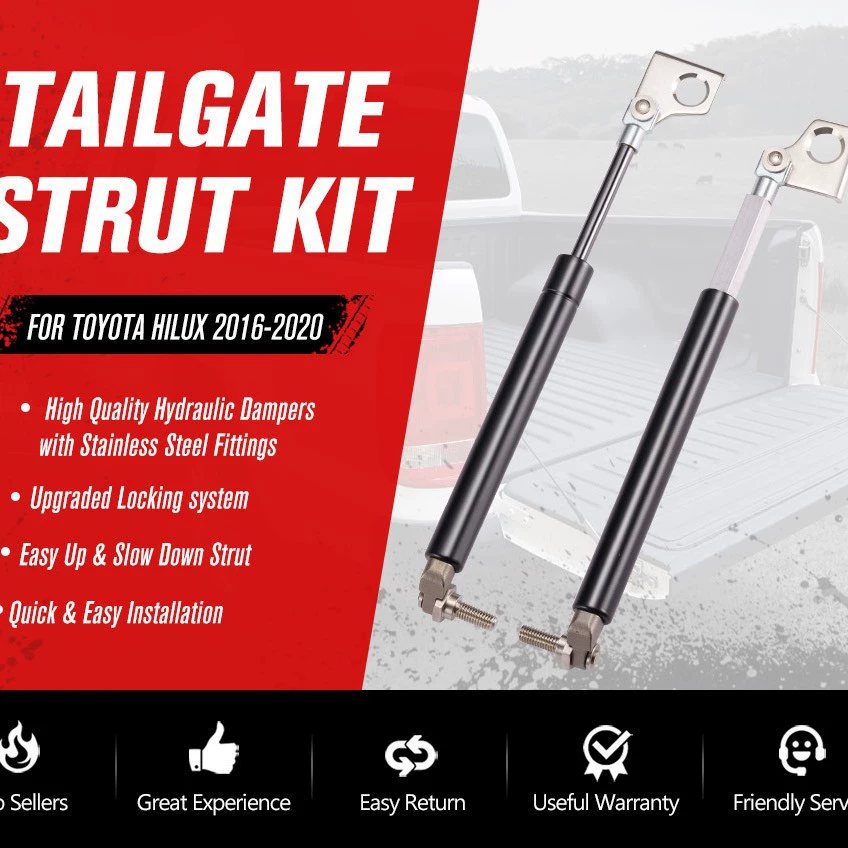 ИСТОЧНИК производитель FIERYRED Hilux Автомобильная задняя дверь заслонка из нержавеющей стали газовая стойка газовая пружина