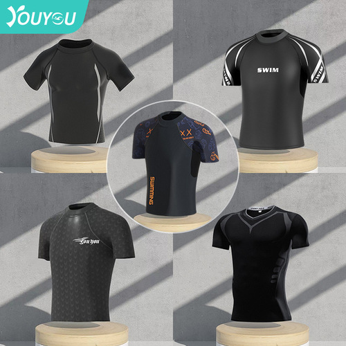 Yu Swimsuit Men's Swimsuit Suit  New Youth Adult Large Size Hot Spring Tops Wholesale