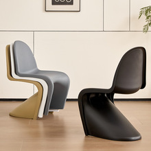 潘东椅餐椅网红潘通椅透明塑料椅子北欧家用简约靠背椅化妆凳