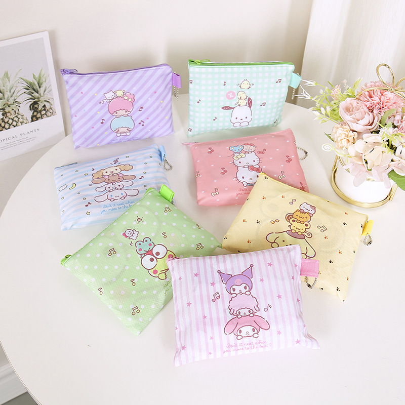 Big cartoon handheld foldable shopping bag