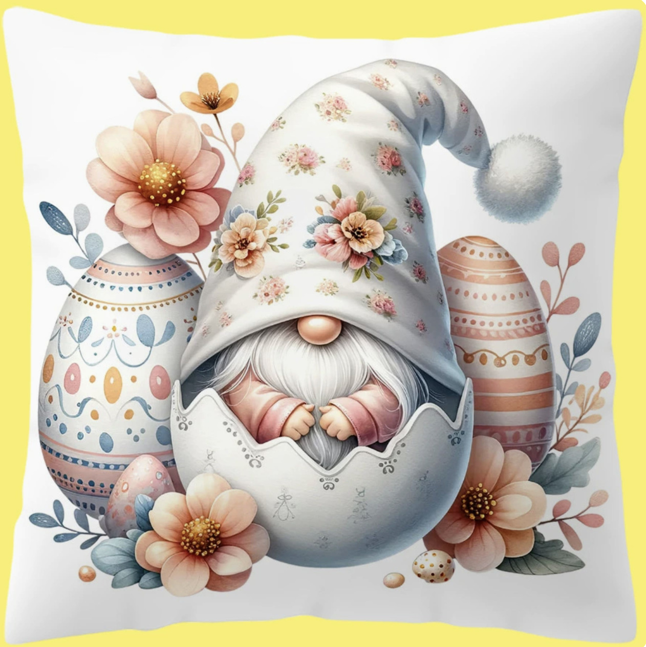 Huevo de Pascua Camión Impresión Funda de almohada Conejo transfronterizo Decoración de vacaciones Hogar Sofá Funda de almohada Funda de cojín