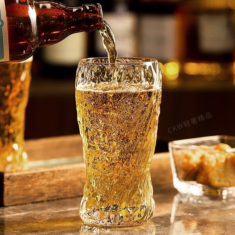 德国高颜值啤酒杯套装家用轻奢高档精酿扎啤杯子玻璃杯新款耐高温