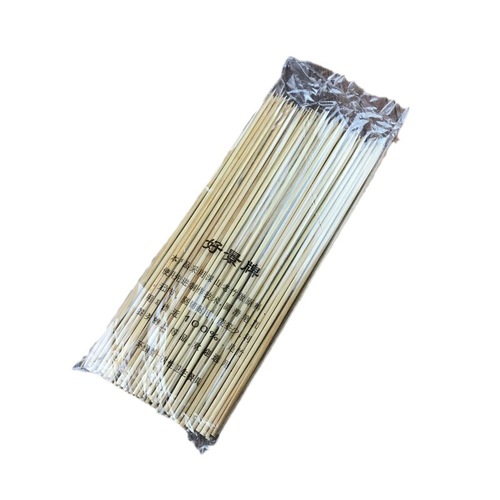 Disposable bamboo skewers gourmet snacks beef offal and fruit barbecue mutton skewers sausage spicy hot round bamboo skewers 15cm