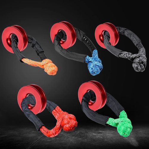 Off road knot rope knot buckle aluminum pulley Winch Rope recovery ring winch pulley Recovery ring