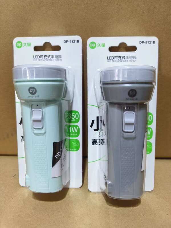 Jiuliang 充電式 LED 懐中電灯家庭用シングルランプビーズ強力な光屋外ポータブルプラスチック懐中電灯ミニギフト|undefined