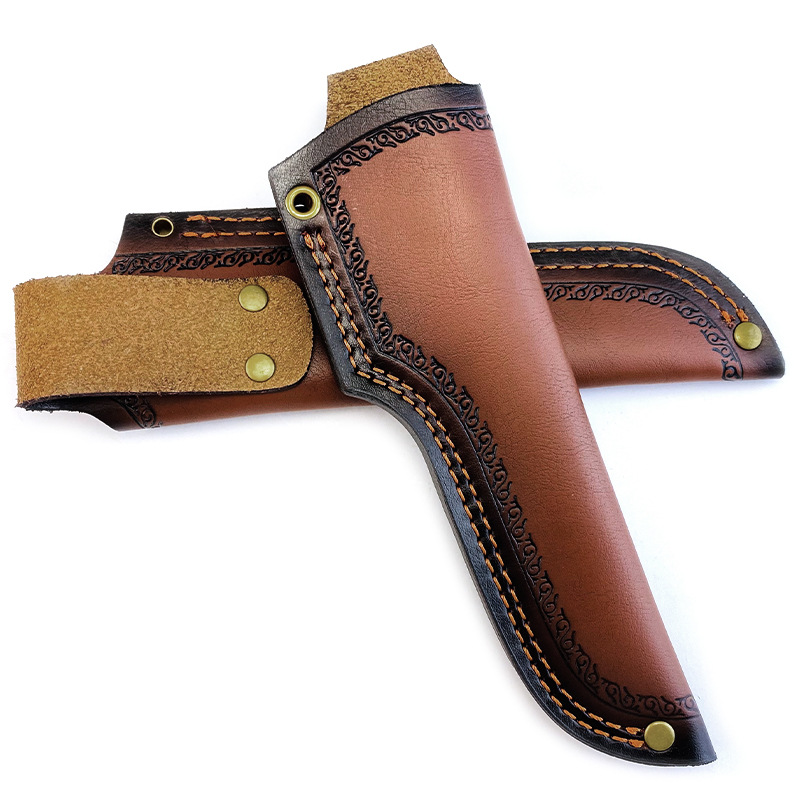 刀鞘/皮套 头层牛皮刀套 皮鞘 刀裤子 户外小直刀套 牛皮刀套刀鞘
