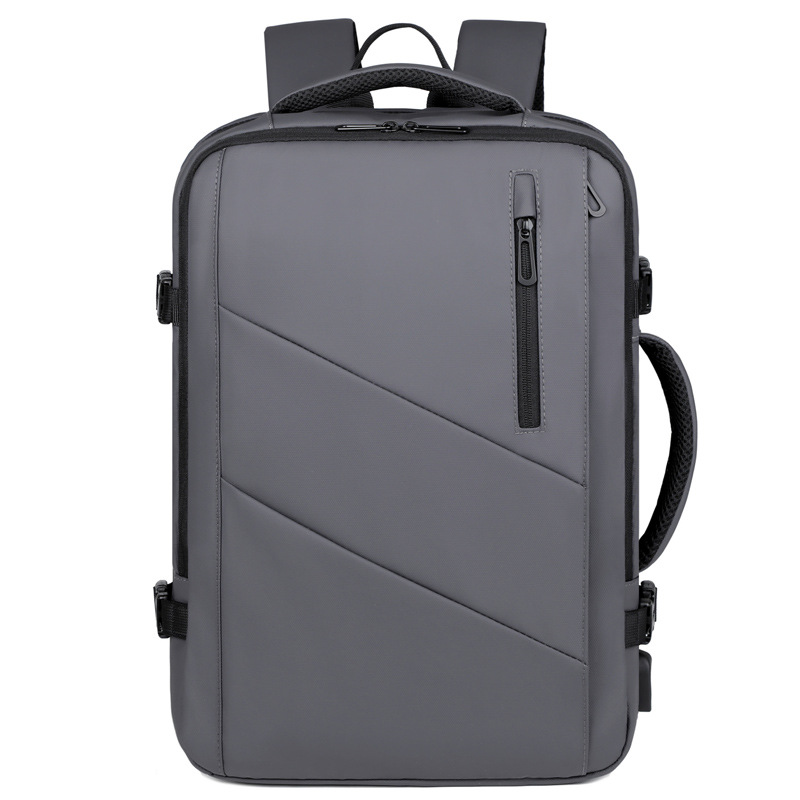 Mochila recargable USB para hombre nueva y expandible transfronteriza Mochila para computadora multifuncional de gran capacidad Mochila escolar