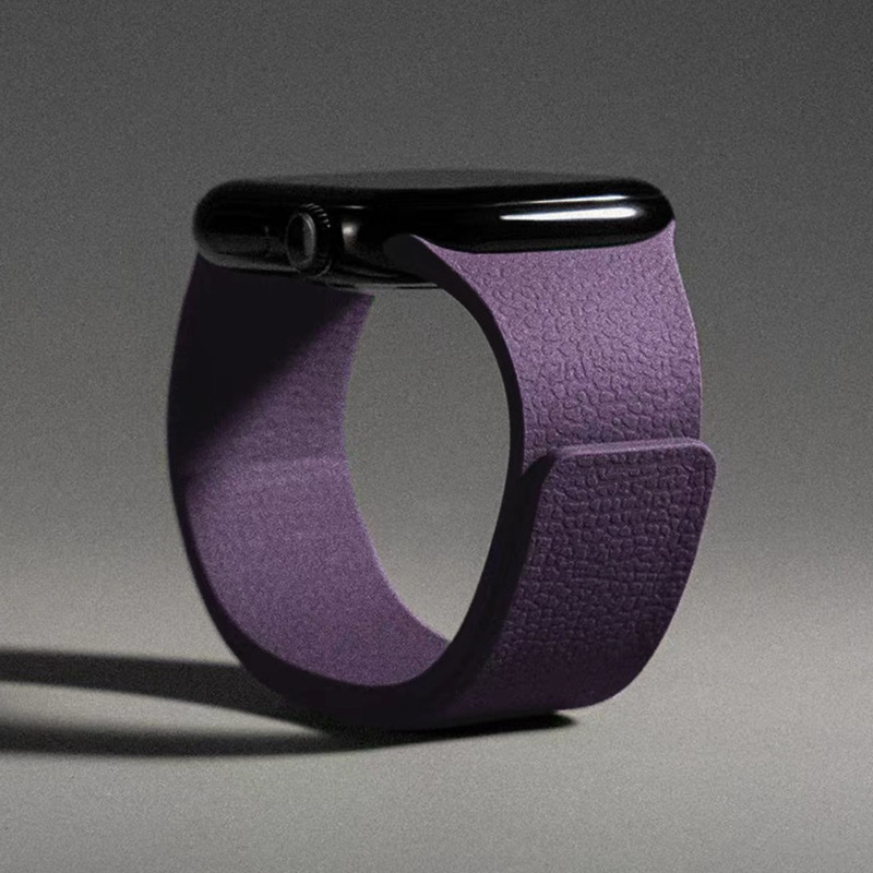 Apple iwatchs10 Huawei gt5 Samsung Xiaomi s4 ライチパターン gt6 シリコンソフト磁気吸着 s11 時計ストラップに適しています。|undefined