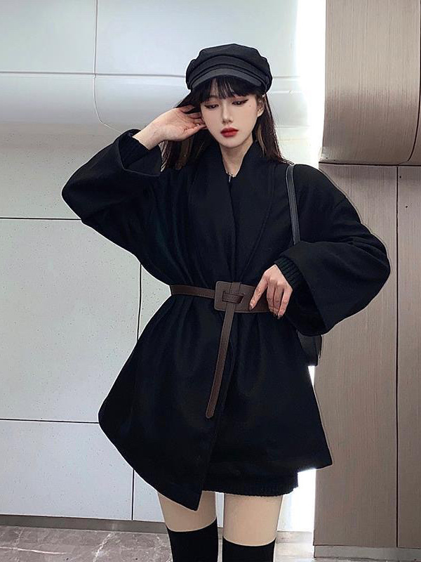 特大码风衣外套女300斤胖mm春秋呢子大衣毛呢外套洋气斗篷上衣潮|undefined