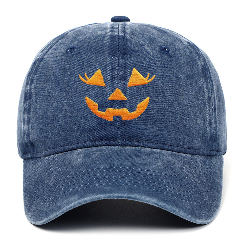 アマゾンはハロウィーンのカボチャ刺繍野球帽を販売しています。|undefined