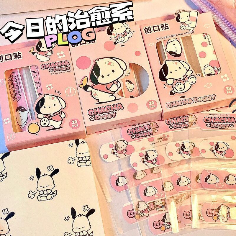漫画の絆創膏 装飾ステッカー かわいい高見え装飾絆創膏 かわいい 防水 通気性 パチャ犬 OKバンジー|undefined