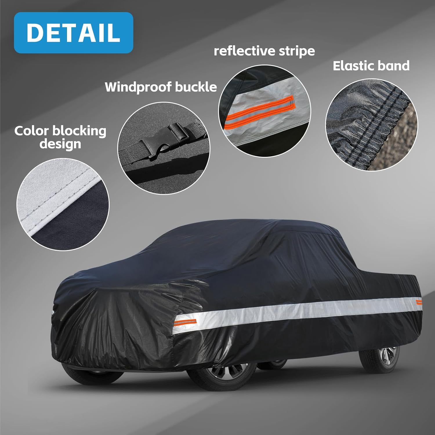 Transfronterizo 190 poliestireno Taff cubierta de automóvil al aire libre impermeable al sol polvo camión pickup ropa de automóvil X20 image 3