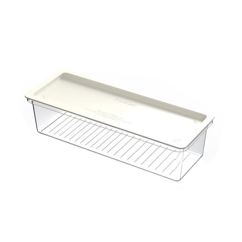 クロスボーダーの乾物の麺の収納箱はマイクロ波の長い形の透明な密封箱の台所の香菜のネギの冷蔵庫の新鮮な箱ができます。|undefined