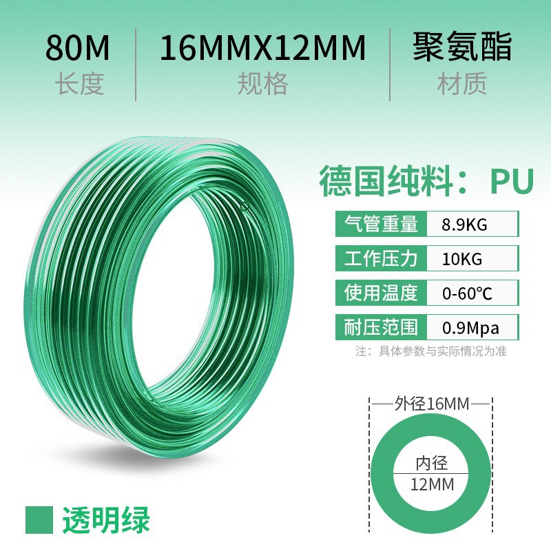 PU气动软管8mm气线12mmPU管PU气管空压机配件大全|undefined