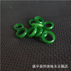 Emerald sunny green ring with stone jade, quartz nail decoration, ice imitation