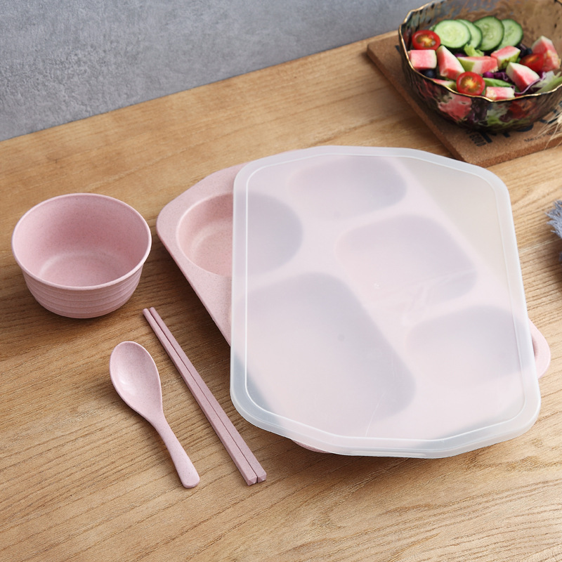 유전체 접시 + 젓가락 스푼 + 그릇 [노르딕 파우더] + 뚜껑