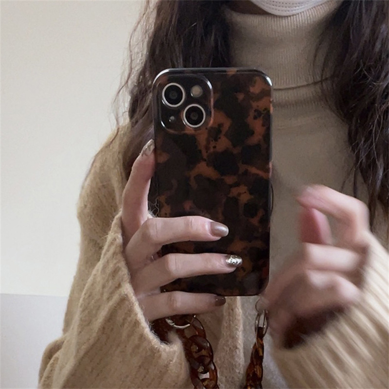 iPhone Applicable Brands Vintage Style Color Block Silica Gel Phone Cases