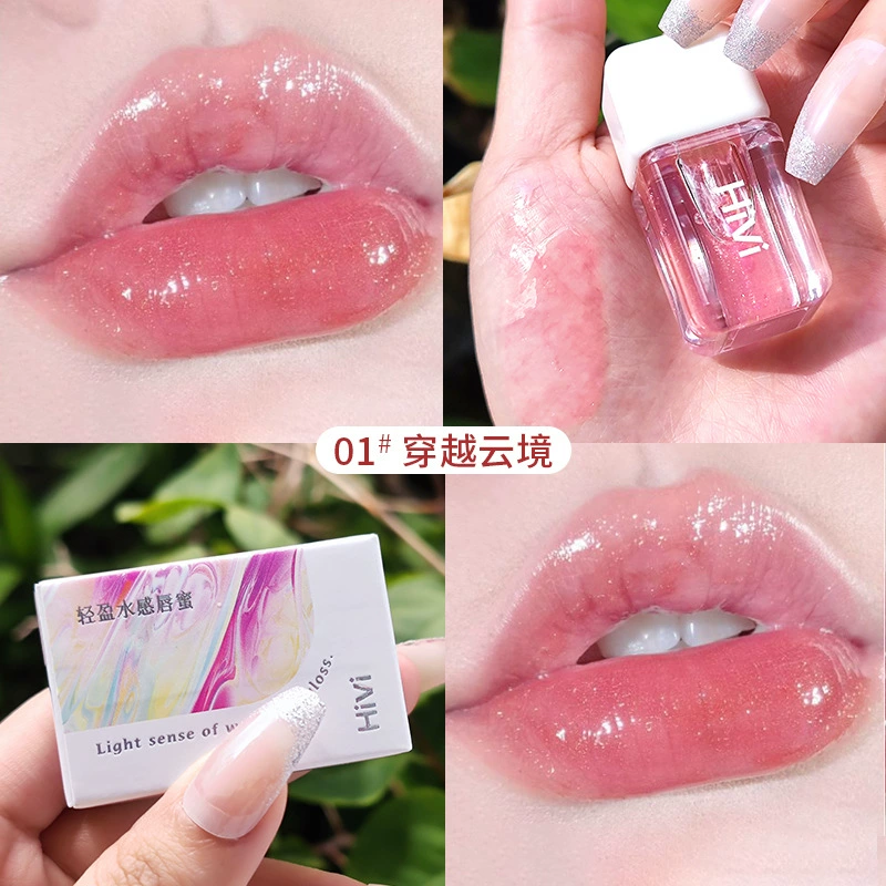 Hivi Light Water Sensing Lip Hel оптовый TEMU блеск для губ доступен мини-блеск для губ блеск для губ shrimp skin V006