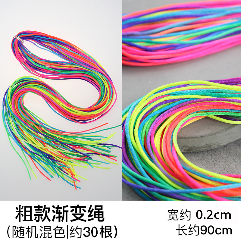 Cuerda Multicolor para Trenzas Tela Multicolor para Peinados y Rastas image 12
