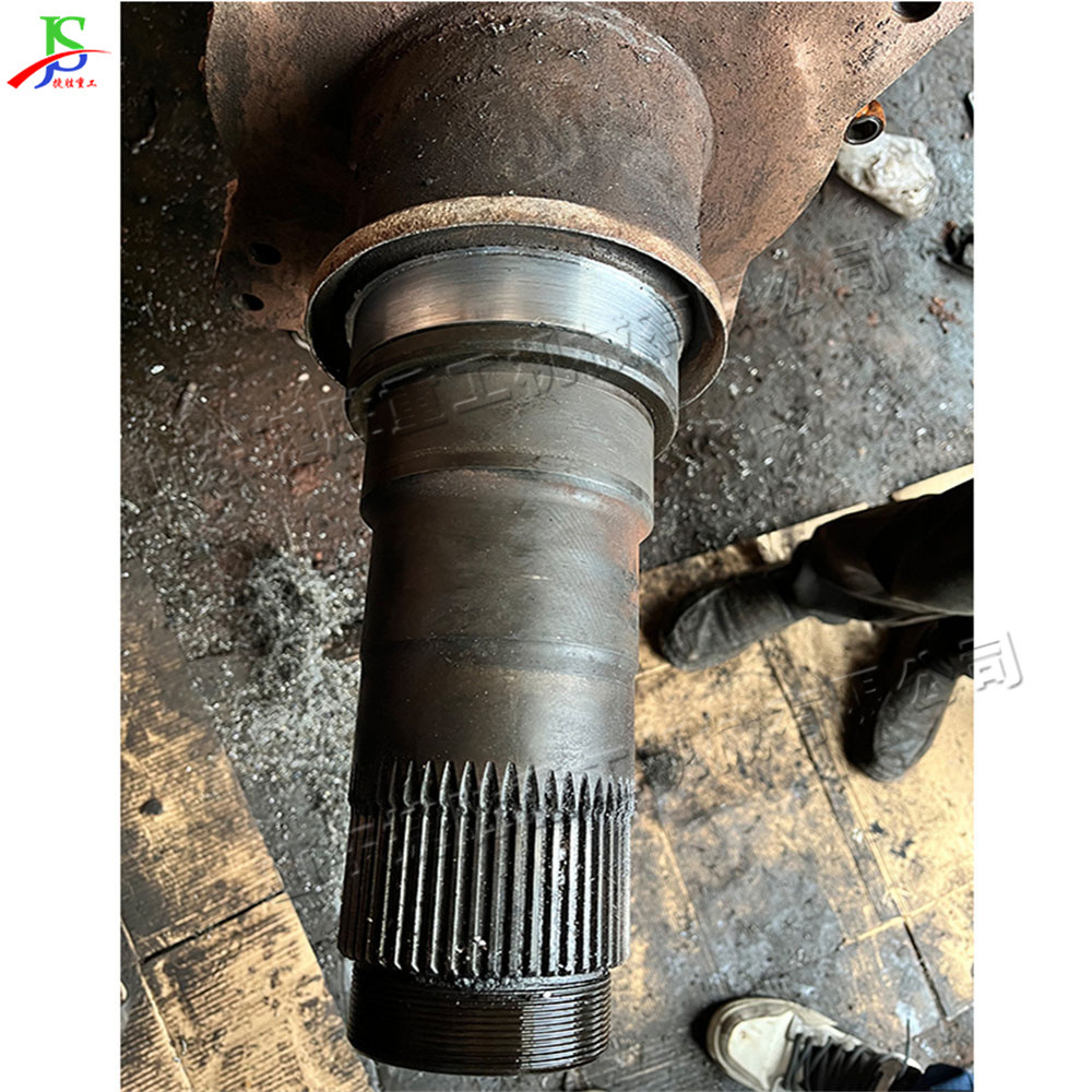 Equipo de procesamiento de chapa de construcción eje de pasador máquina de torneado circular exterior asiento de rodamiento portátil mantenimiento equipo de soldadura