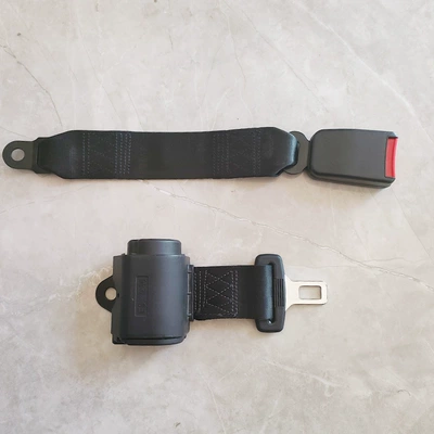 Car seat belt: School Bus Extended Two-Point Seat - patented-retractor-30cm-webbing-base