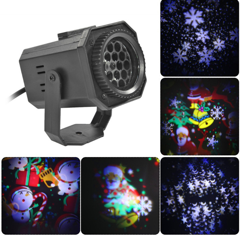 LED table lamp with projector