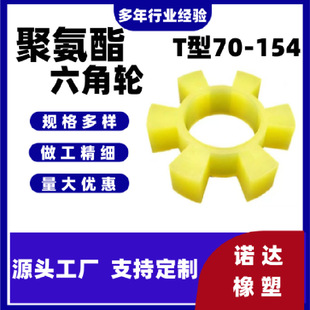 Wholesale Supply of Polyurethane Hexagonal Block, Water Pump Wheel Pad, Hexagonal Wheel Elastic Pad, Polyurethane Plum Blossom Pad