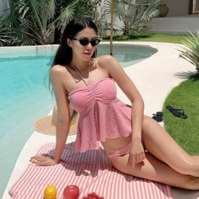 (Cross-border trading), brand cute split swimwear, high-quality style