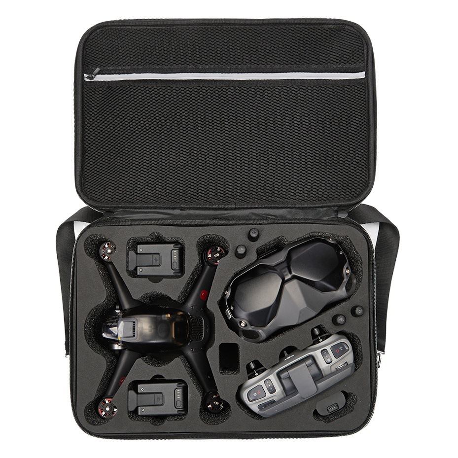 Adecuado para Dajiang FPV caja de almacenamiento FPV experiencia gafas de almacenamiento crossbody bolsa protectora portátil