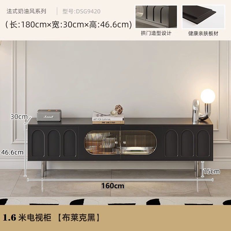 现代简约小户型新款法式茶几电视机柜组合轻奢客厅家用电视柜一体|undefined