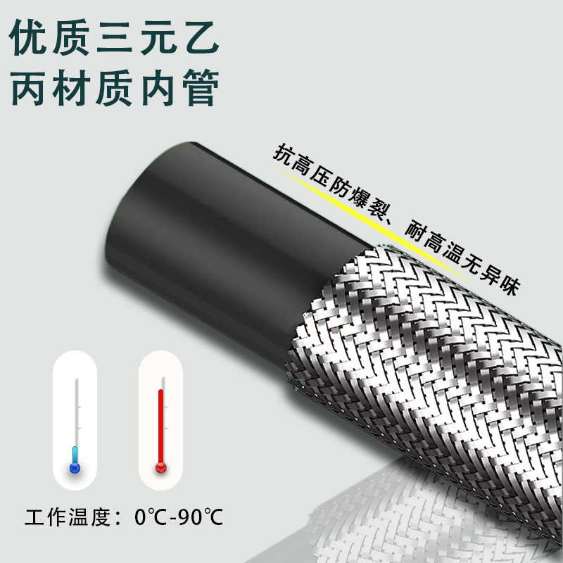 4点 304ステンレス鋼の尖った熱水および冷水入口ホース蛇口入口パイプ銅の尖った電気メッキネジ|undefined