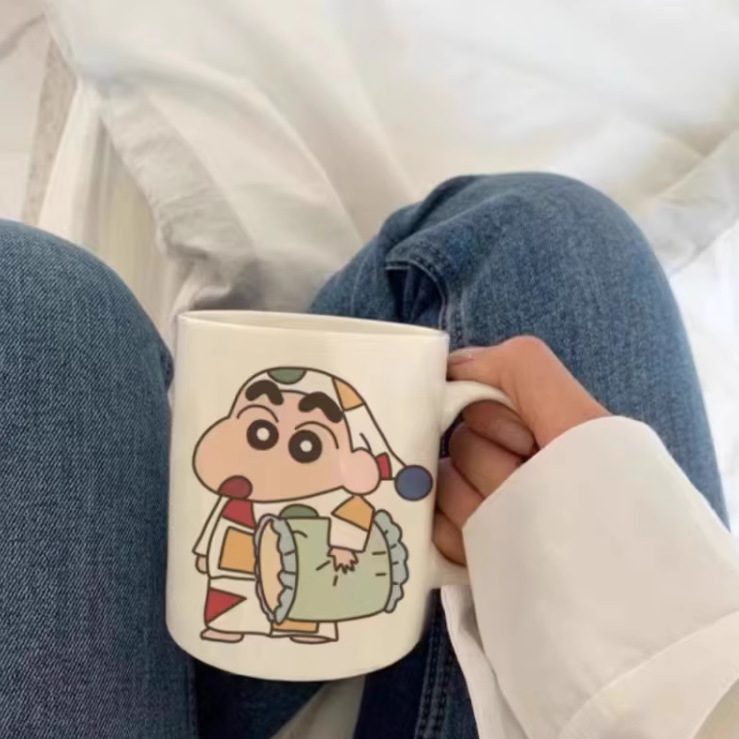 귀여운 캐릭터 세라믹 머그컵 350ml 홈카페 사무실용