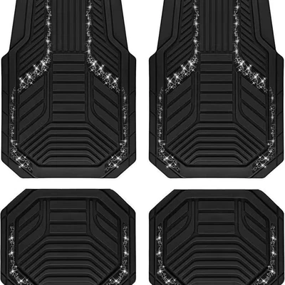 Avtomobil döşəmə paspasları — crystal velvet car floor mats, wear-resistant - car-floor-mat-25-3344cmcrystal-velvet-two-piece-set