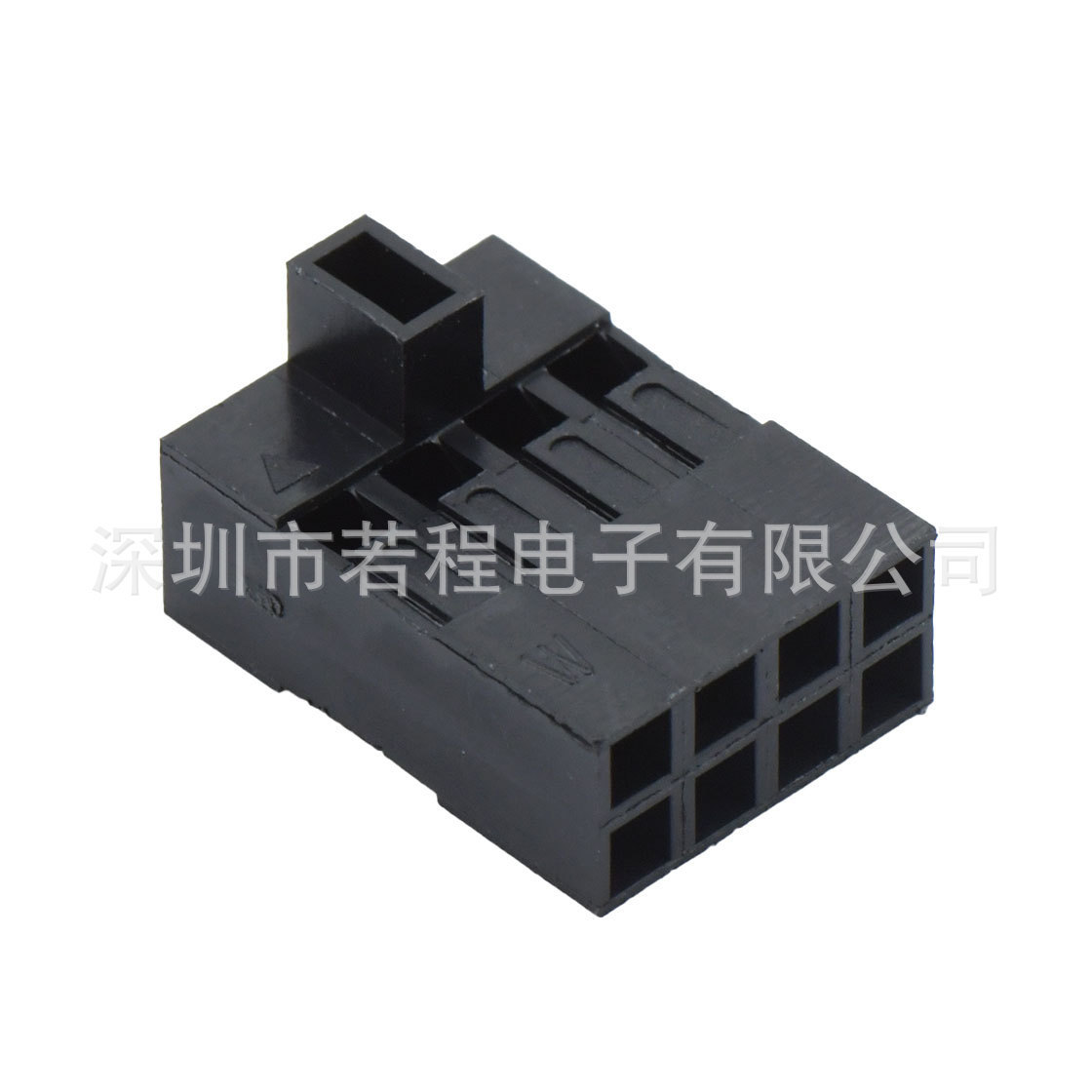 杜邦2.54MM间距接插件 180度直针带扣 带锁针座连接器插座DIP